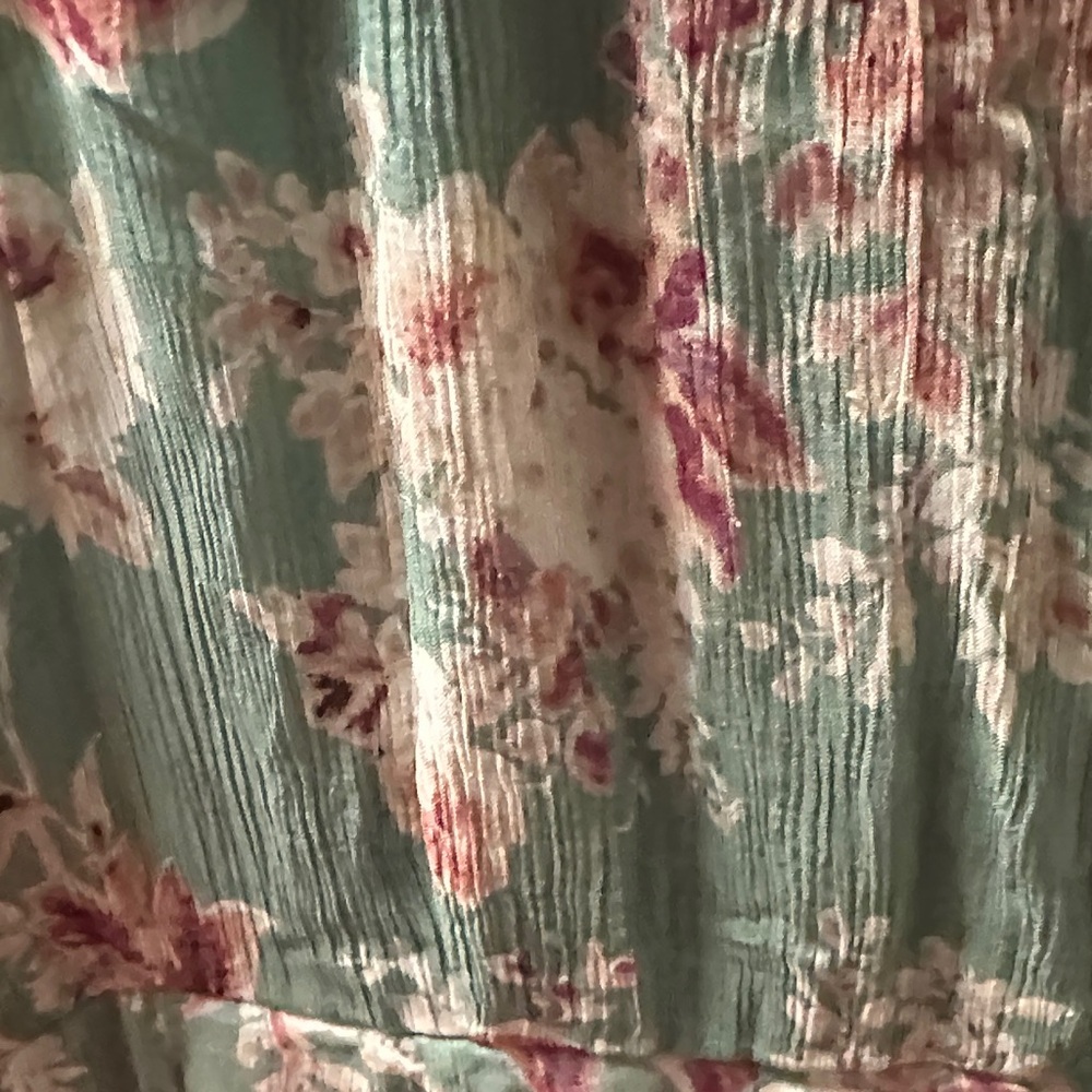 Lucky Brand Green Floral Maxi Dress - Picture 4 of 6